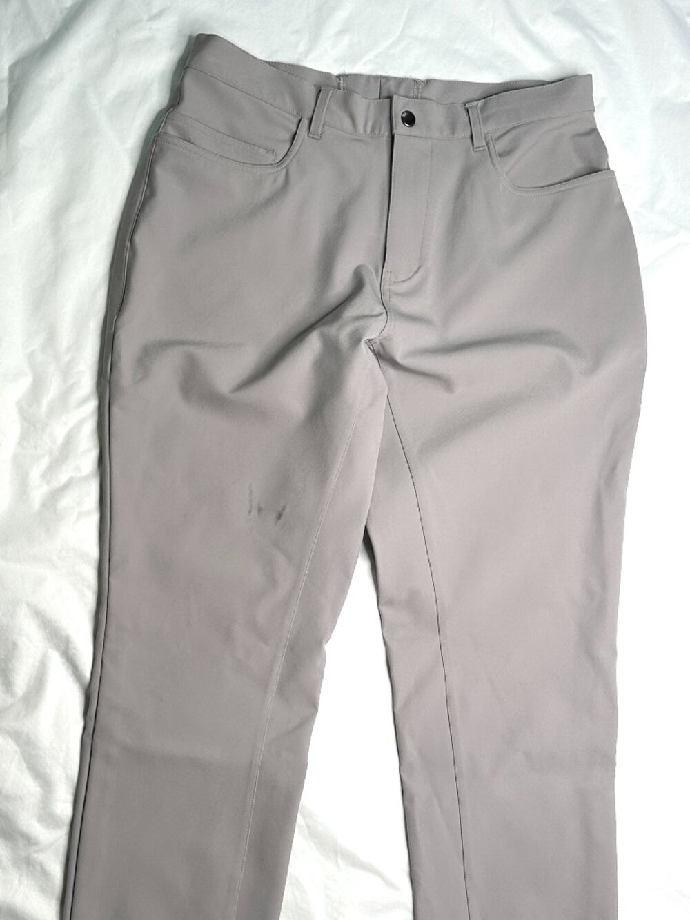 State and Liberty Pants Athletic Fit Stretch Performance Trouser Mens 30x28 Grey